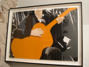 Person with Guitar (Orange), 2005