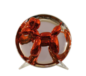 Balloon Dog, red and silver lacquered, 1995