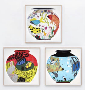 Fish Pot; Matisse Pot 4; Snoopy Pot (3 works), 2019-2020