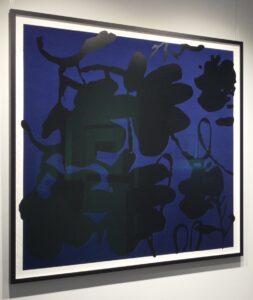 Lantern Flowers (Black and Blue), 2017