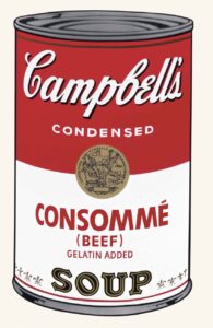 Consomme Beef, from Campbell's Soup I, 1968