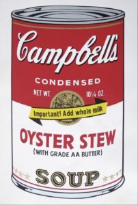 Campbell’s Soup II: Oyster Stew, 1969