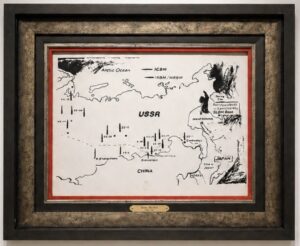 Map of Eastern U.S.S.R. Missile Bases (Negative), 1985/86